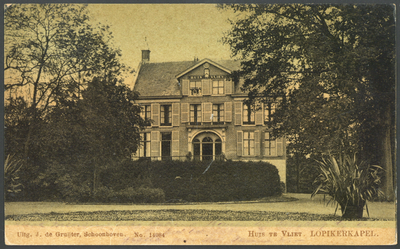 17321 Gezicht op het Huis te Vliet (Lopikerweg Oost 166-167) te Lopikerkapel (gemeente Lopik).